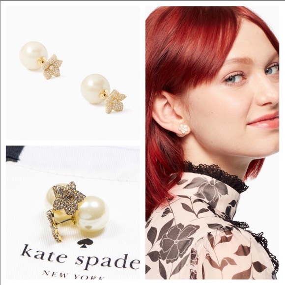 Kate Spade Blooming Pearl Reversible Earrings